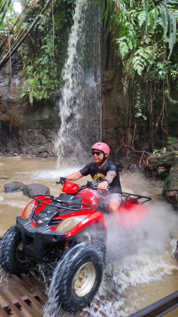 waterfall quadbike trek