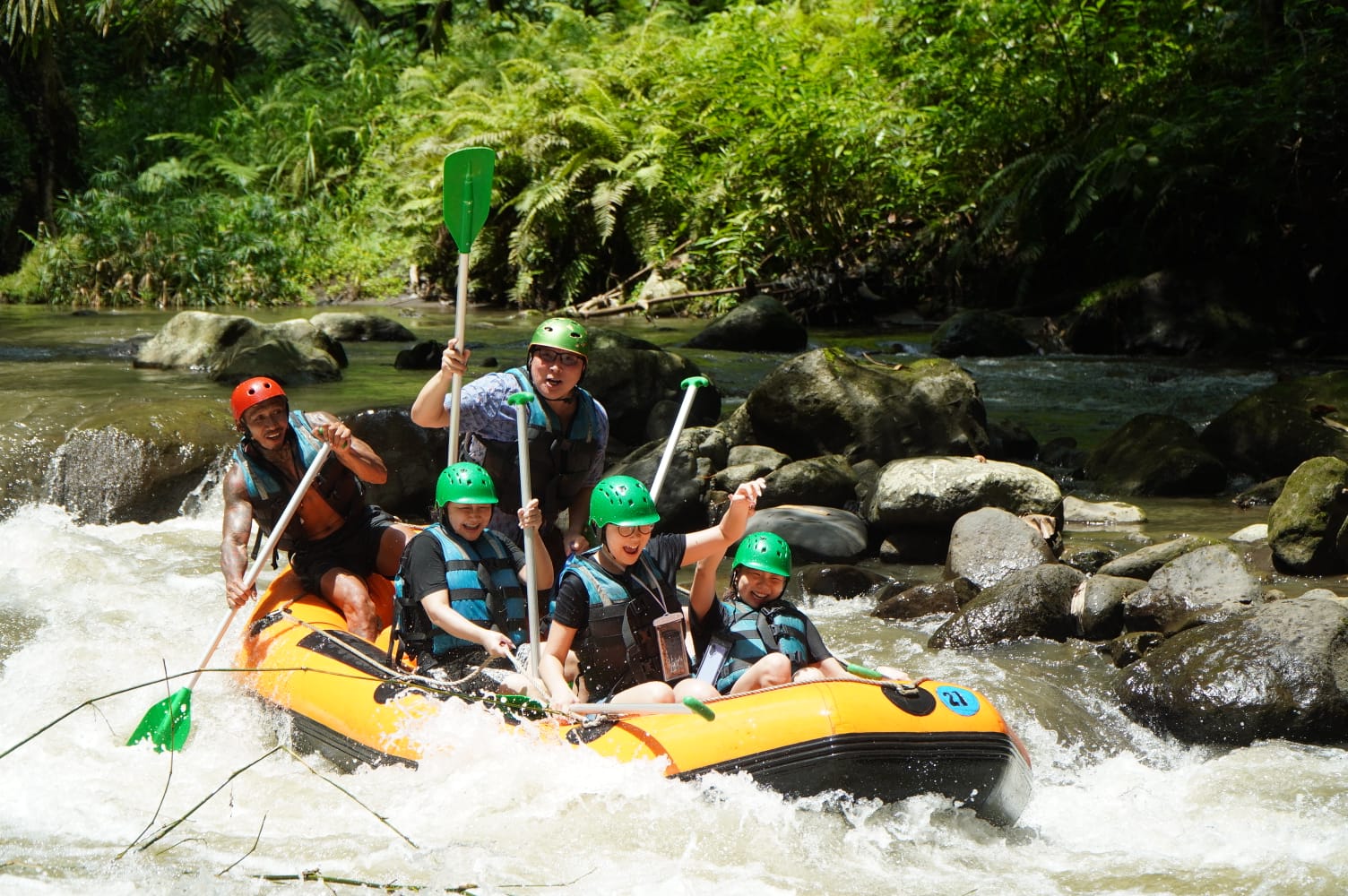 Ubud river rafting adventure